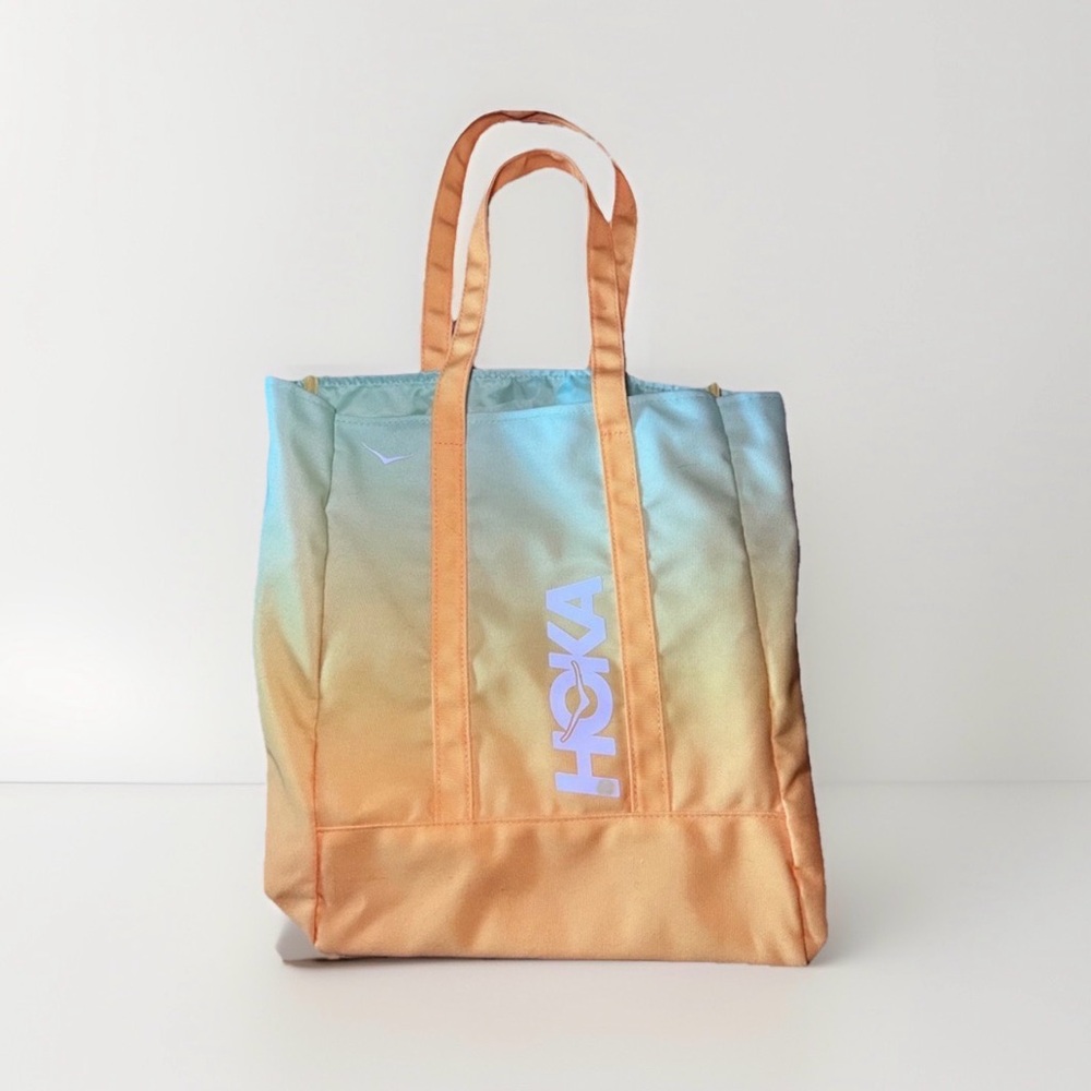 HOKA Ombre Gradient Green Yellow Tote Bag